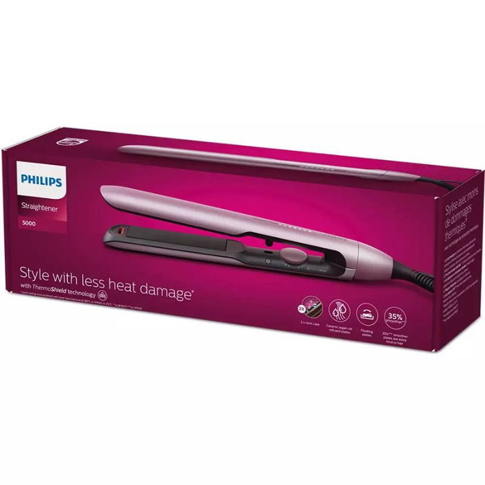 Philips Plancha para el Pelo 5000 Series BHS530/00 Rosa